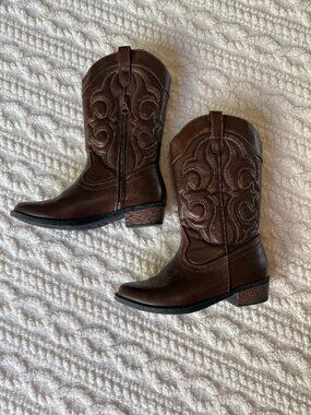 Cat & Jack Montana Western Boots, Brown